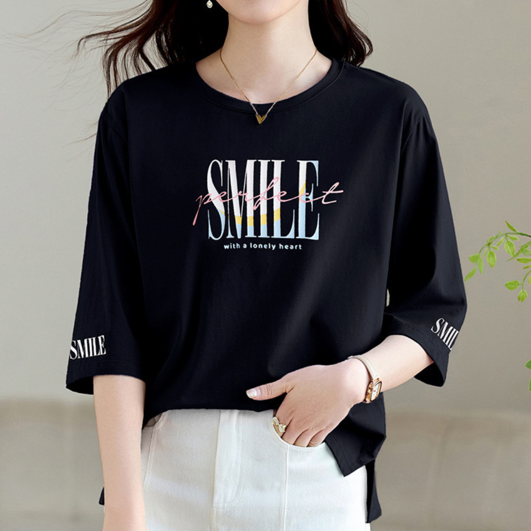 Liora Pastel Lettering T-Shirt
