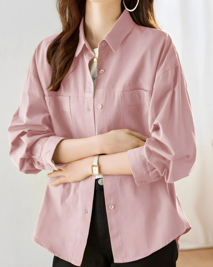 Lina Flow Cotton Pocket Shirt