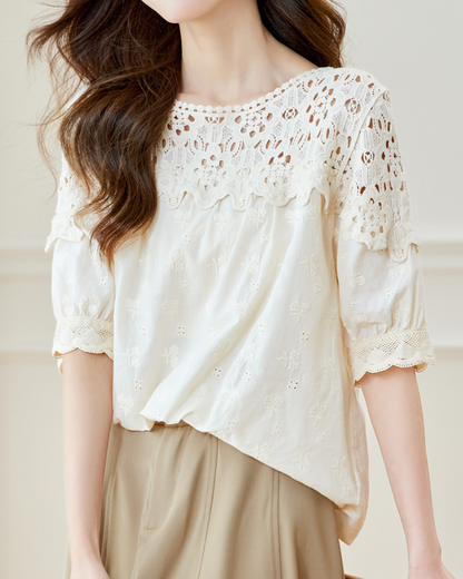 Emery Lace Garden Blouse