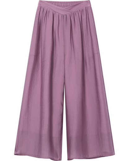 Serene Drape Chiffon Wide Pants