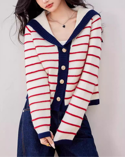 Celine Coast Stripe Cardigan