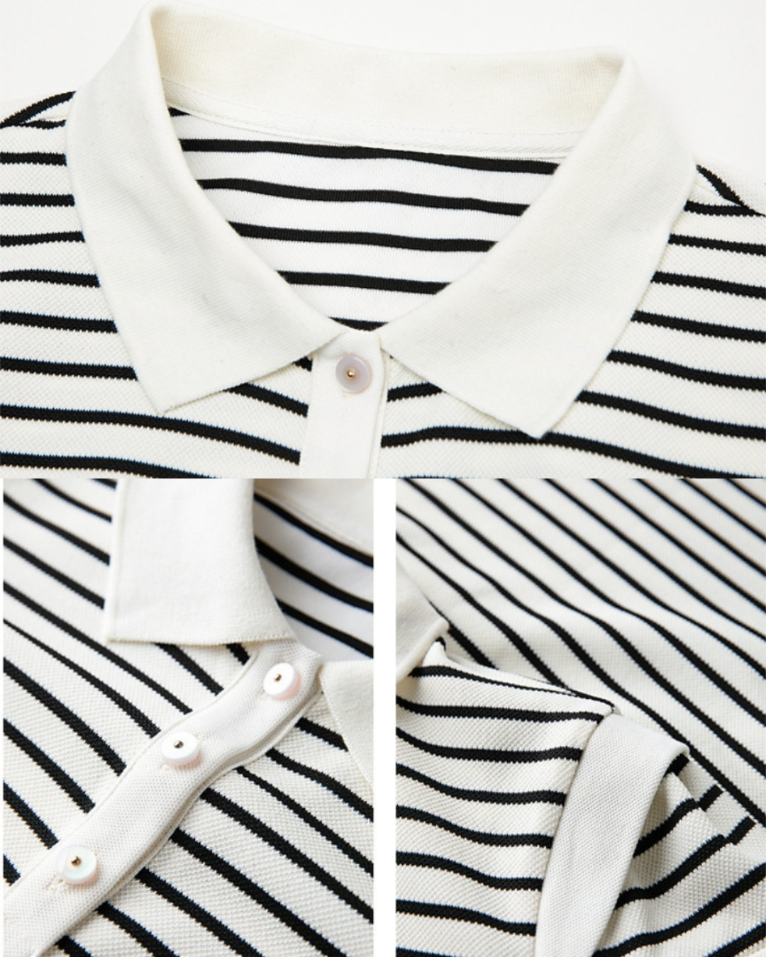 Aria Soft Stripe Polo Dress