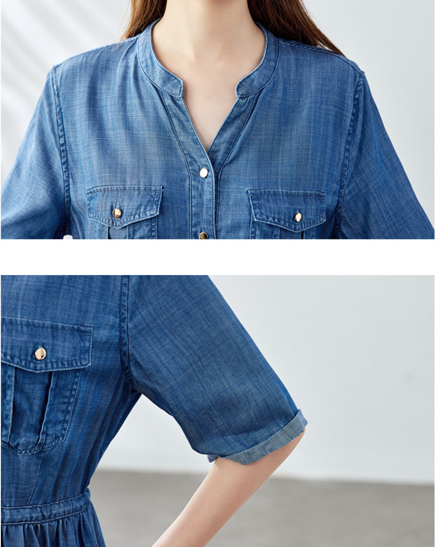 Isla Ease Pocket Shirt Dress