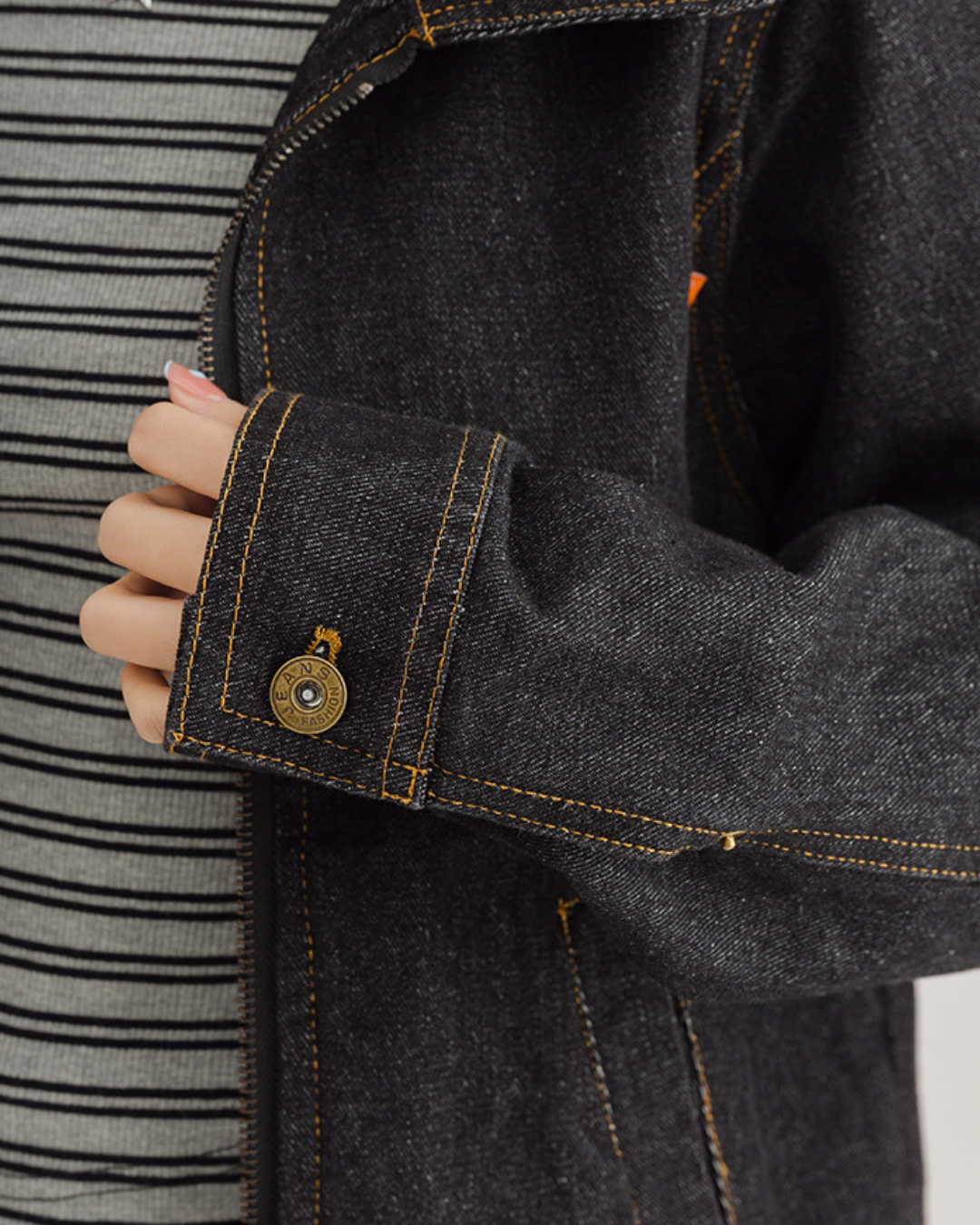 Livia Calm Contrast Denim Jacket