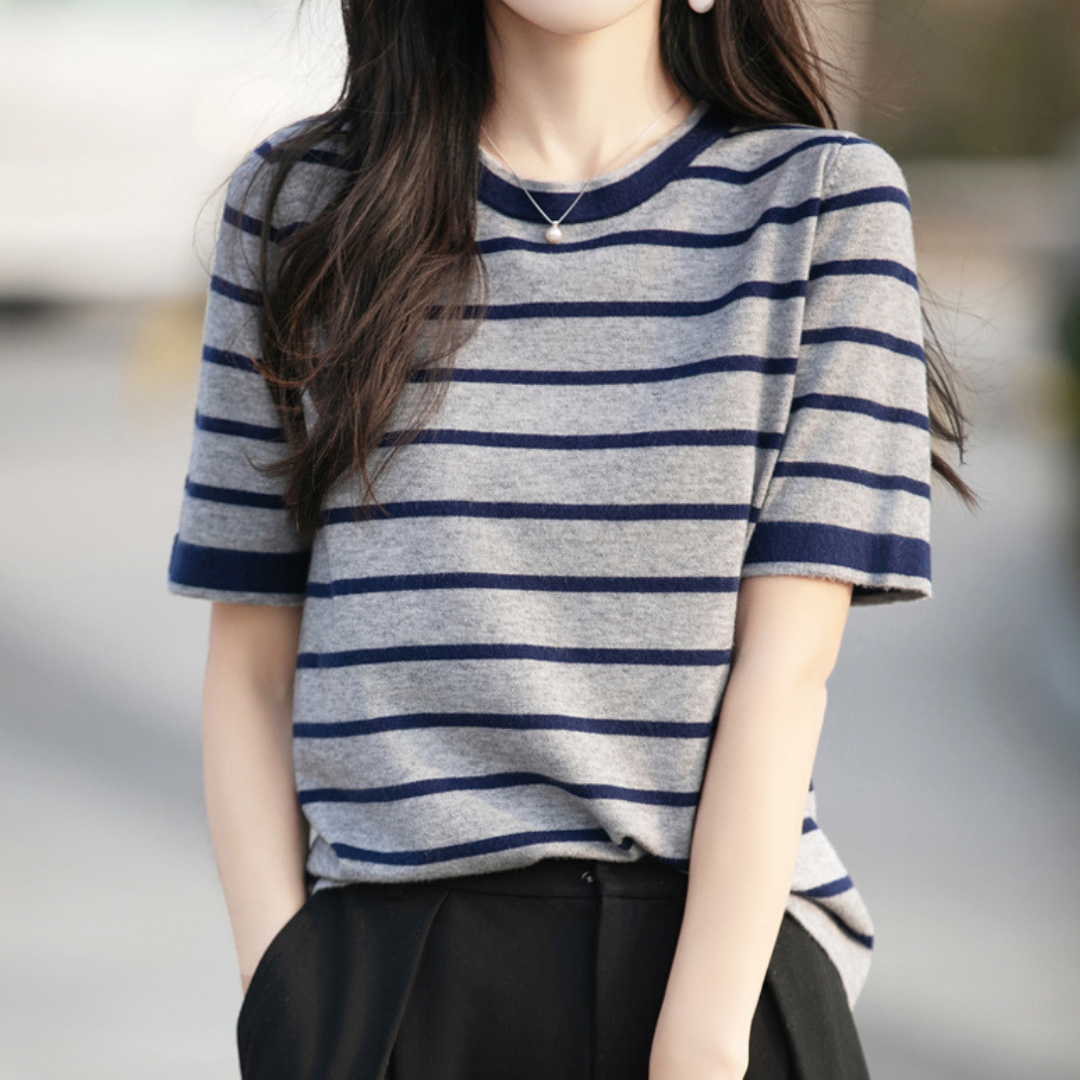 Marin Texture Stripe Knit Top
