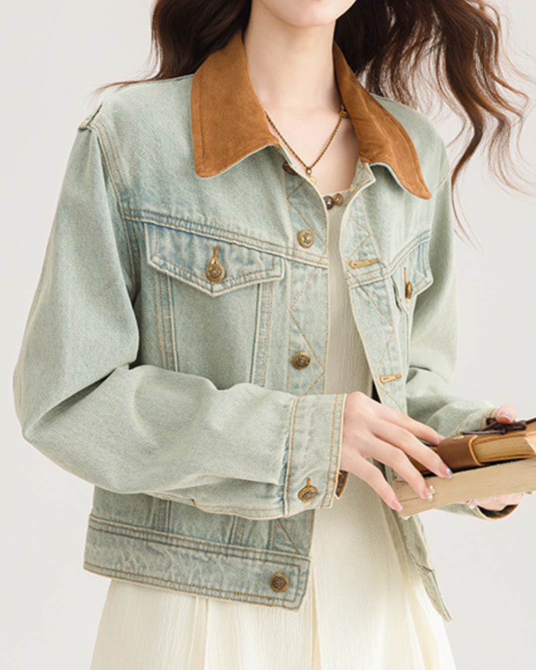 Ivy Soft Collar Denim Jacket