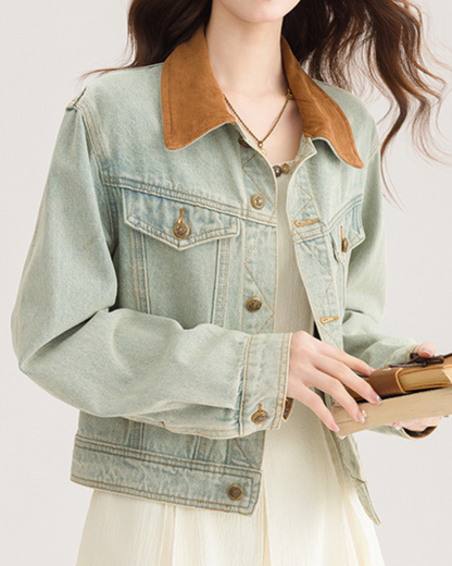 Ivy Soft Collar Denim Jacket