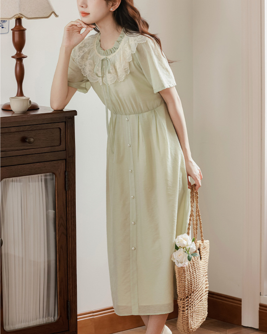 Melody Lace Front Tie Dress