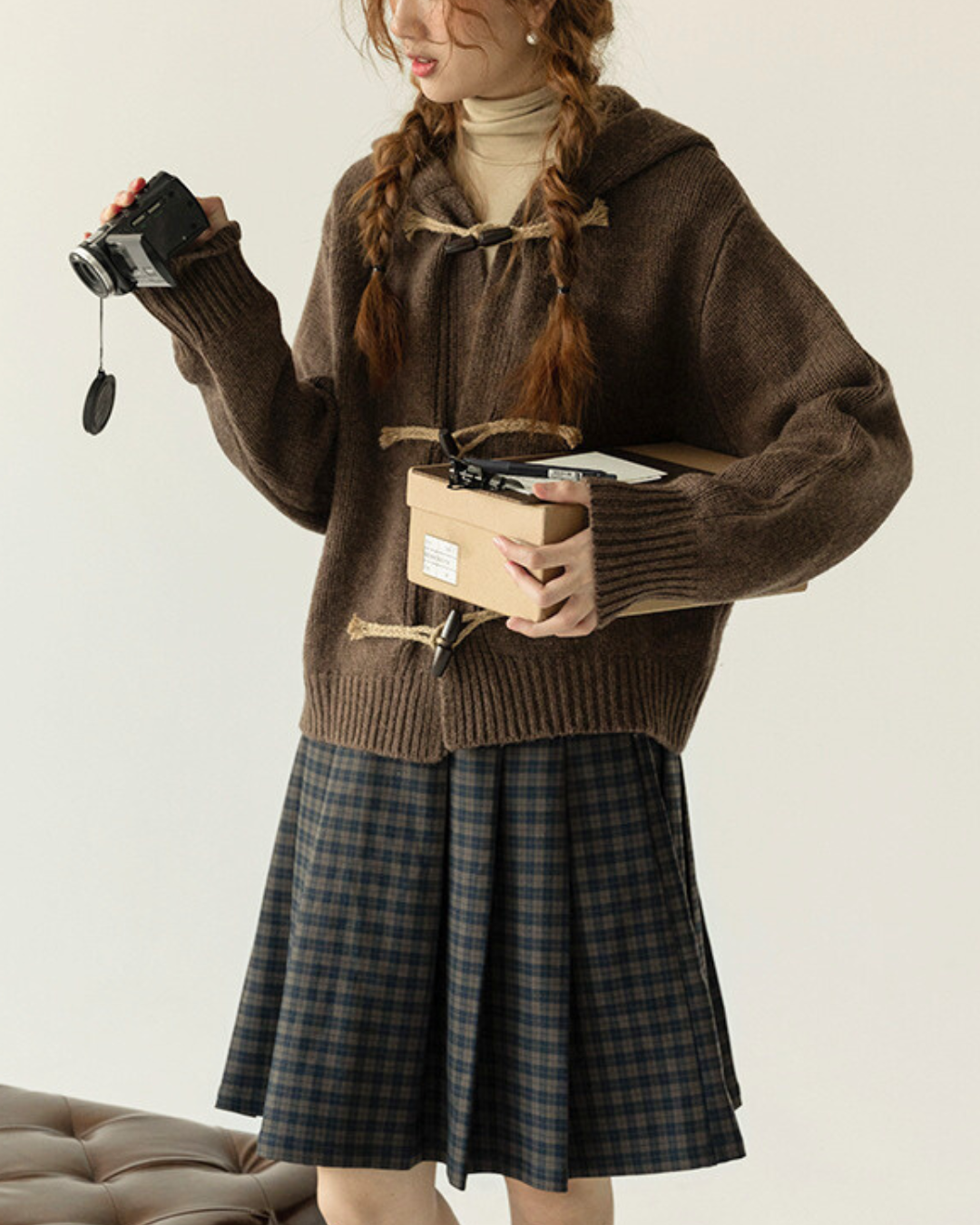 Aster Knot Soft Hooded Knit