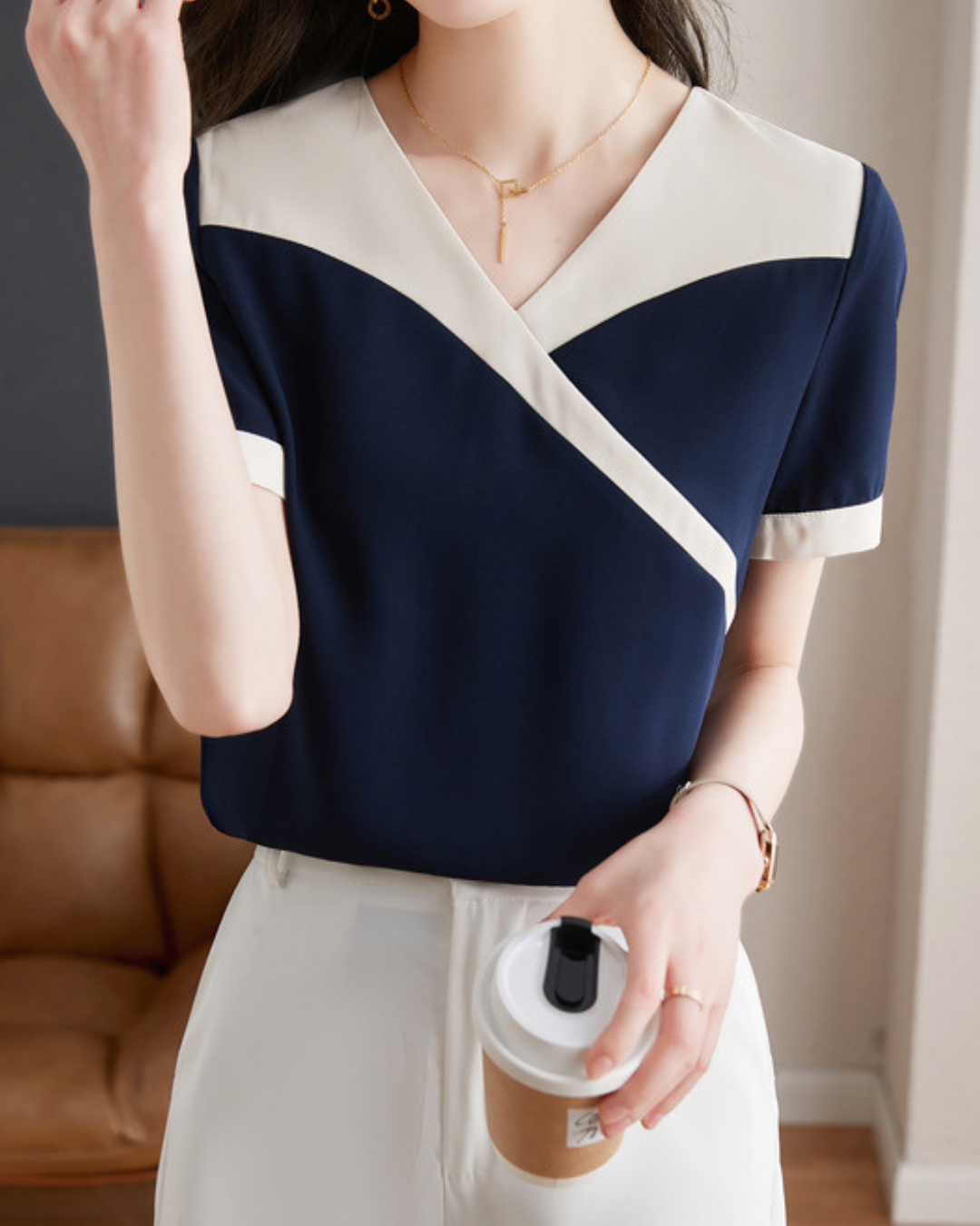 Marin Fold Trim Shirt