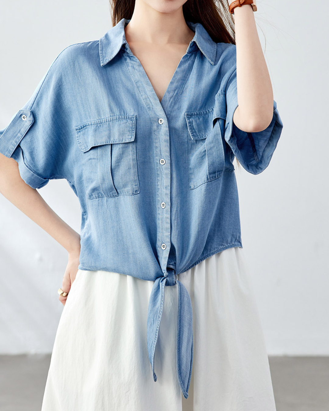 Livia Light Tie Shirt