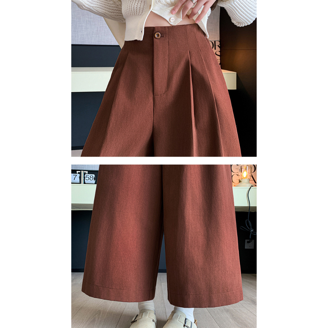 Mara Ease Crop Pleat Pants