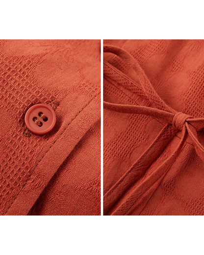 Mira Clay Bloom Cotton Dress