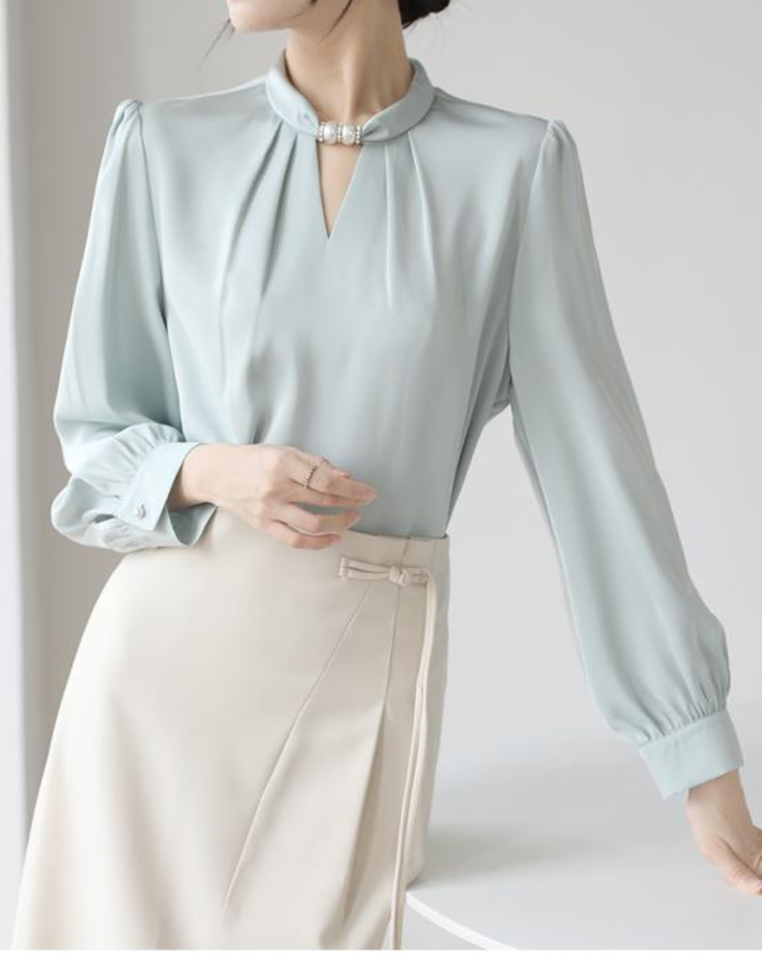 Lila Drift Long Sleeve Light Blouse