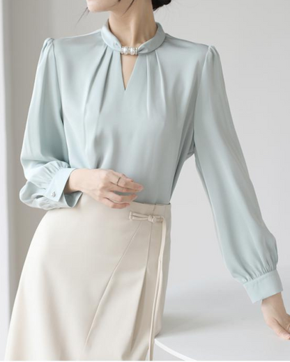 Lila Drift Long Sleeve Light Blouse