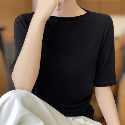 Elise Drape Acetate T-Shirt