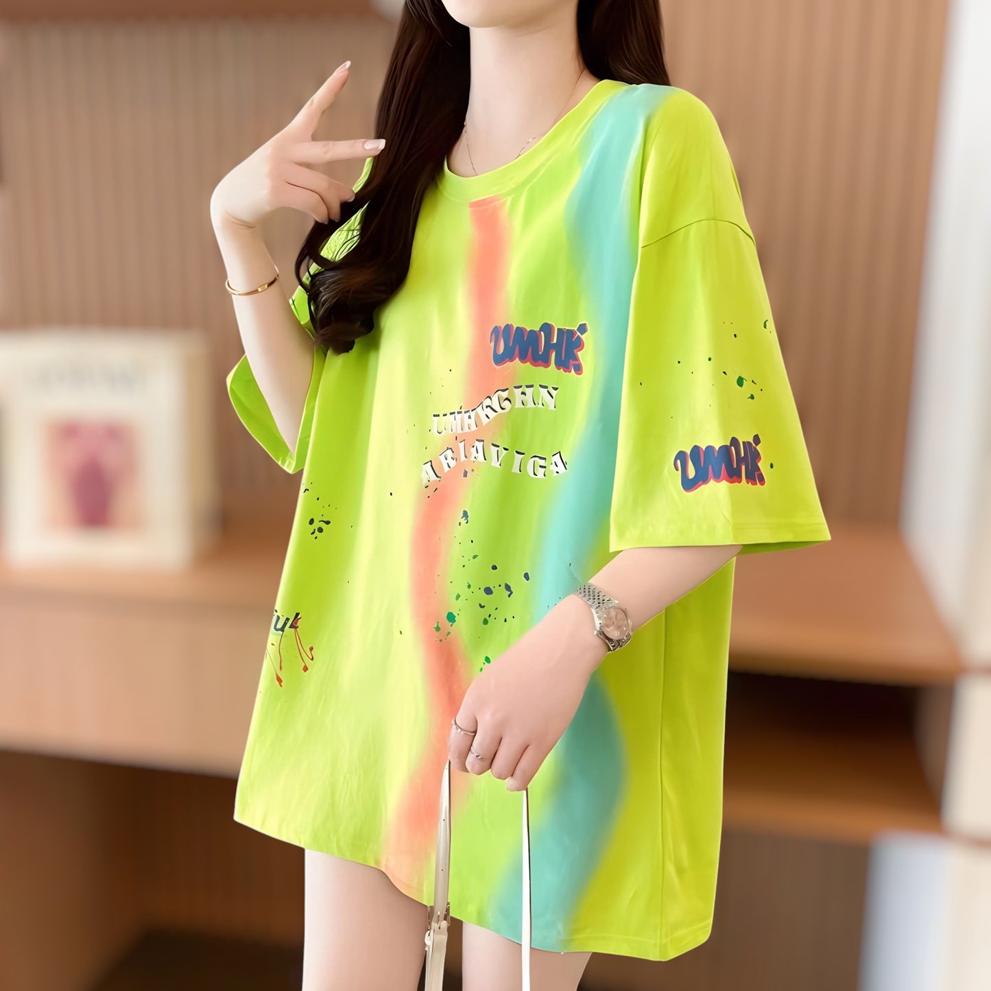Cloud Pop Paint Oversized T-Shirt