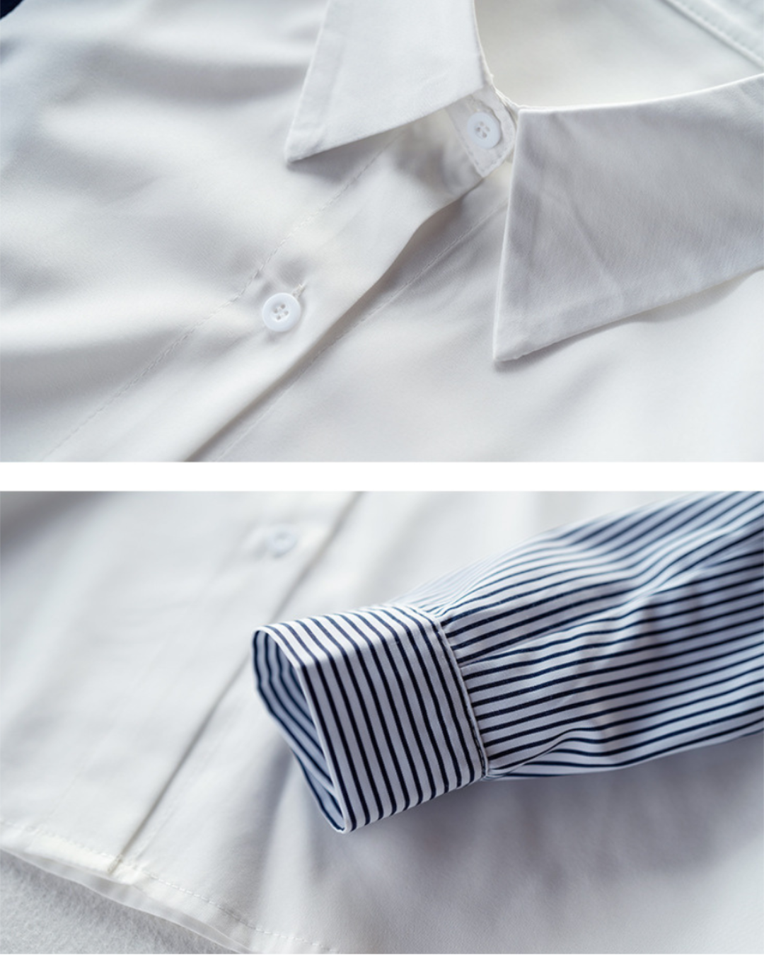 Auden Crisp Stripe Panel Shirt