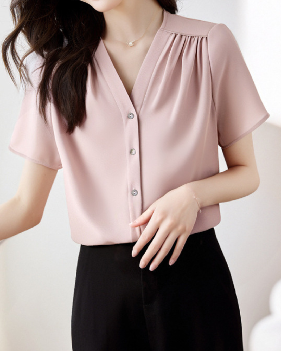 Sierra Soft Drape Chiffon Blouse