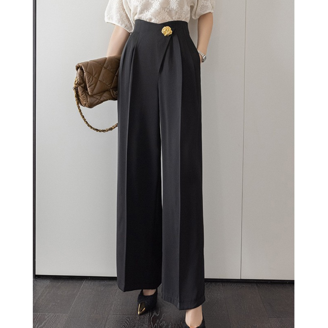 Lyra Gold Fold Trousers