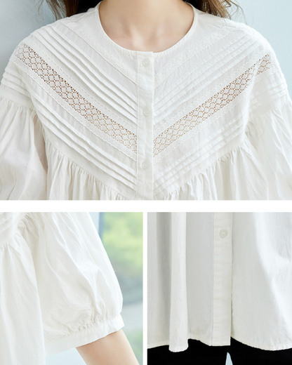 Mabel Calm Pleat Blouse