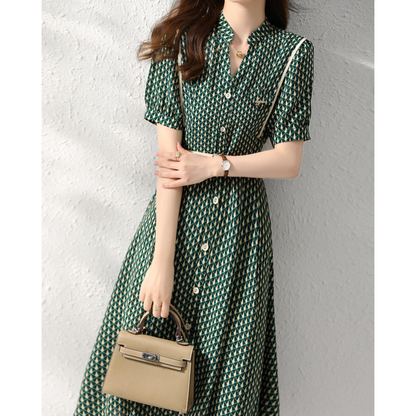 Harper Line Contrast Panel Dress