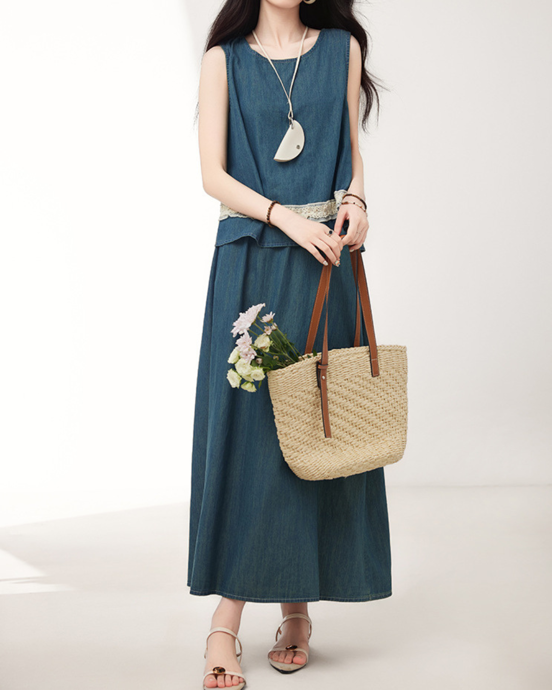 Lina Soft Lace Cotton Set