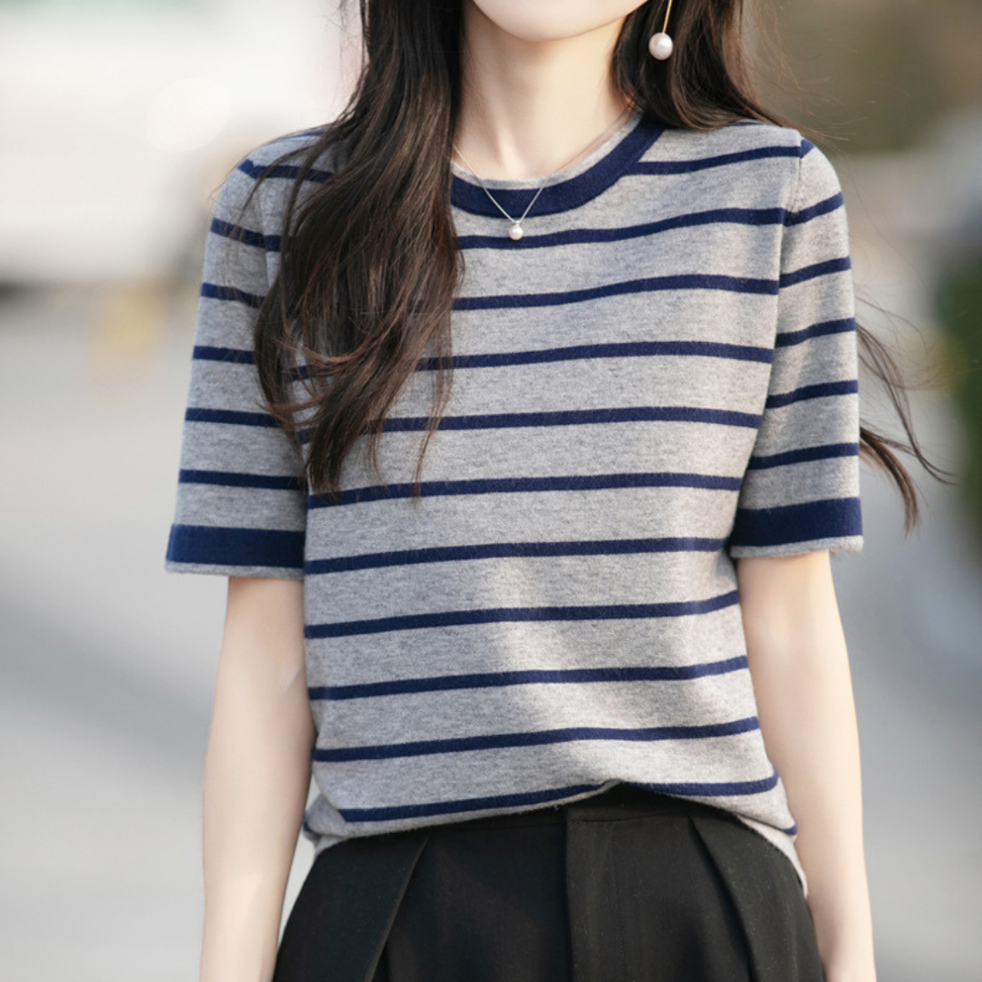 Marin Texture Stripe Knit Top