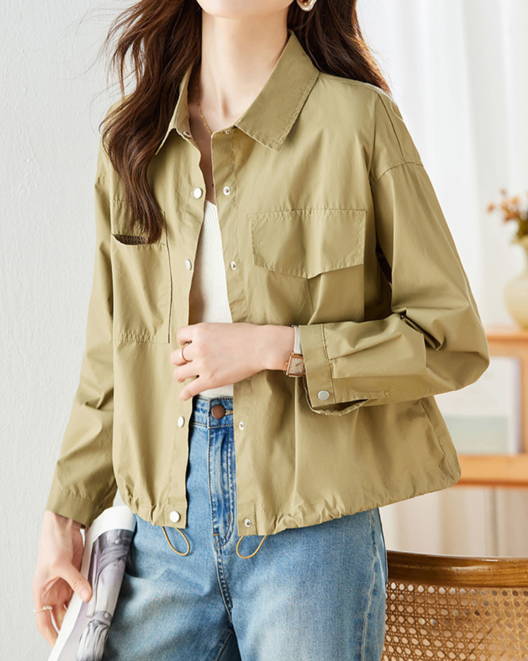 Talia Ease Utility Cotton Jacket