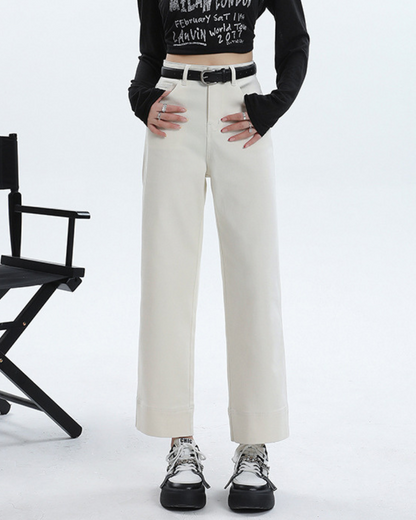 Liora Cuff Straight Denim