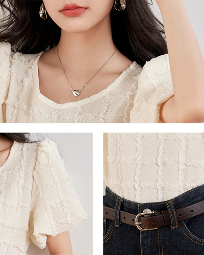 Elira Soft Texture Bow Blouse