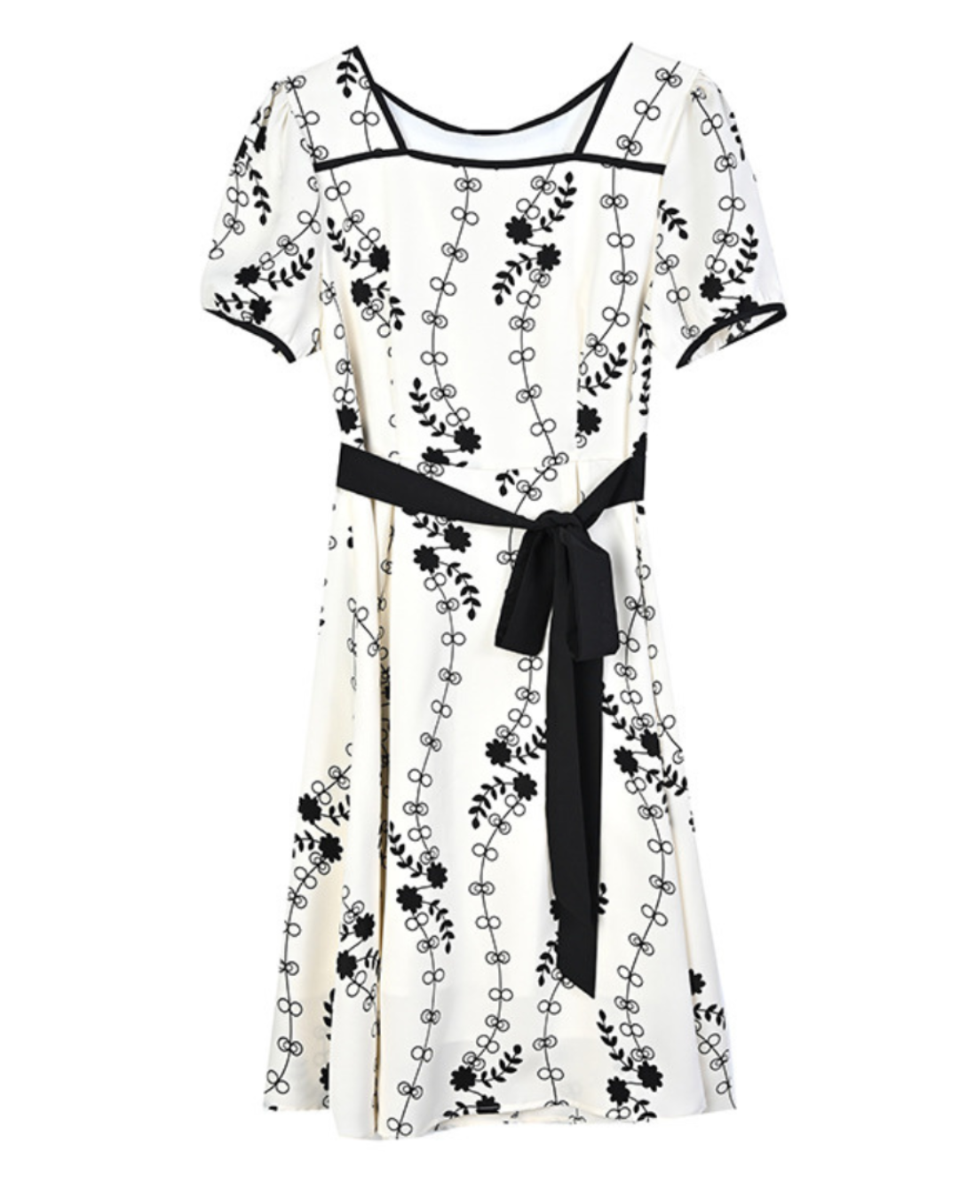 Viola Garden Trim Midi Dress