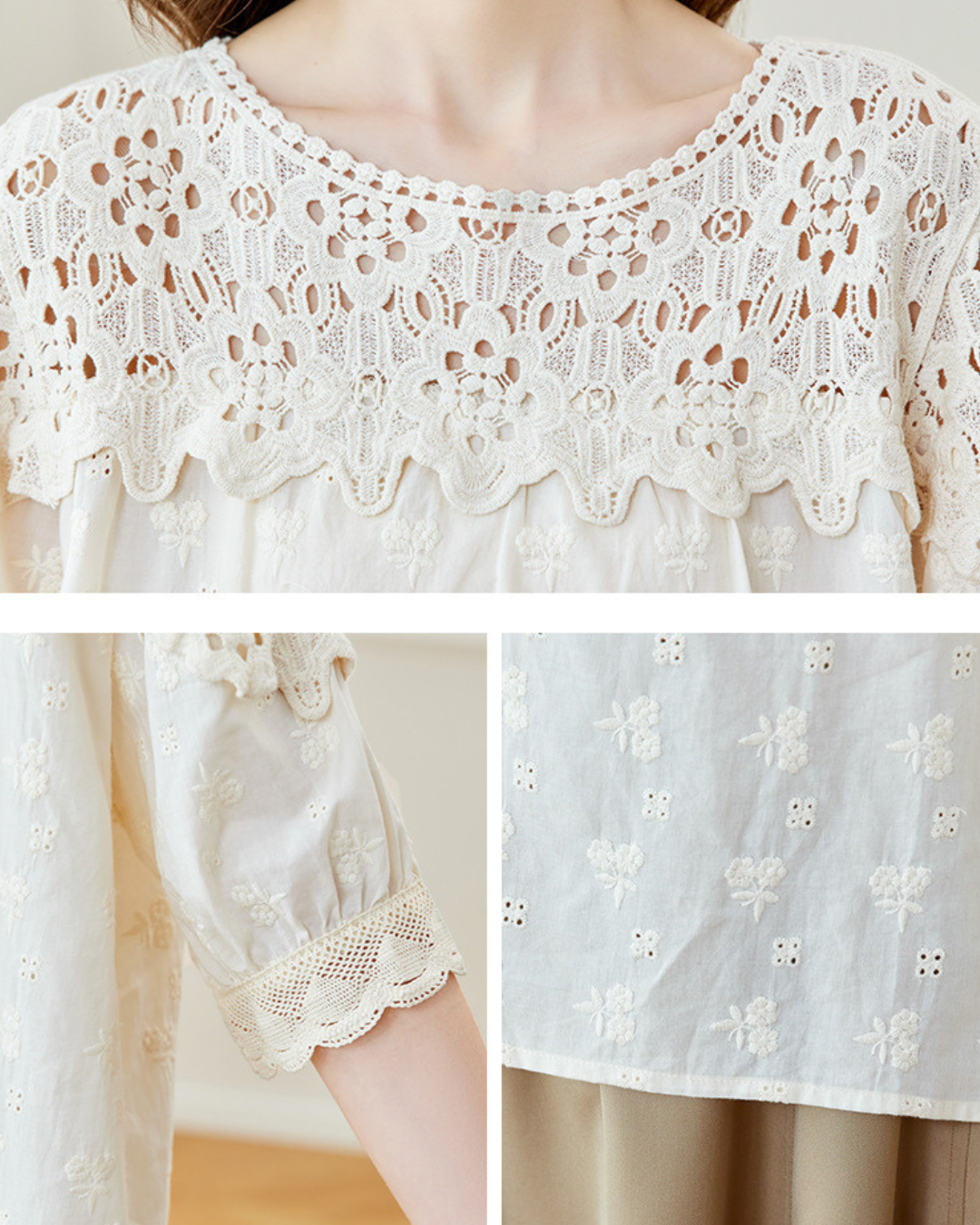 Emery Lace Garden Blouse