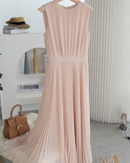 Aria Soft Pleat Midi Dress