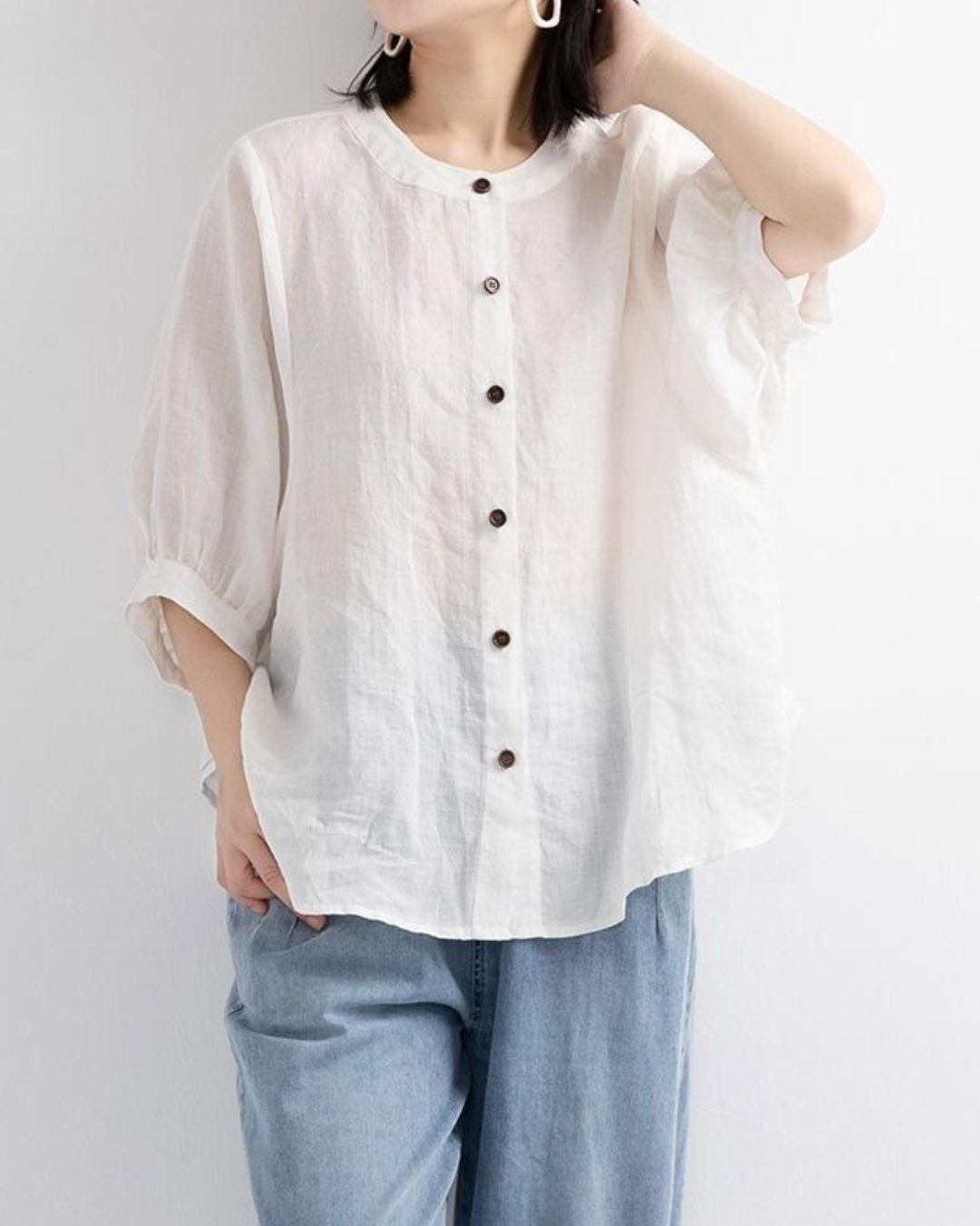 Luna Bloom Soft Puff Sleeve Blouse