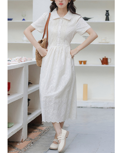 Elora Bloom Texture Shirt Dress