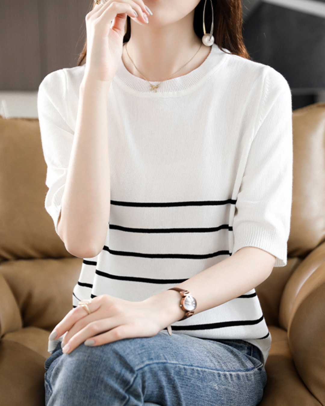 Marina Line Calm Knit Top
