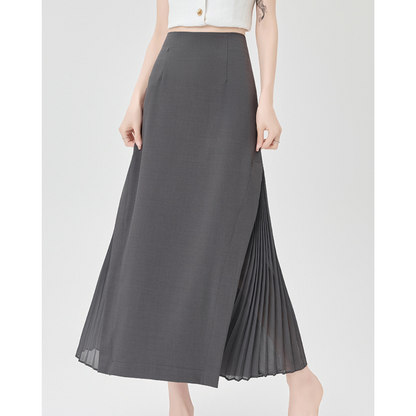 Lina Sheer Panel Midi Skirt
