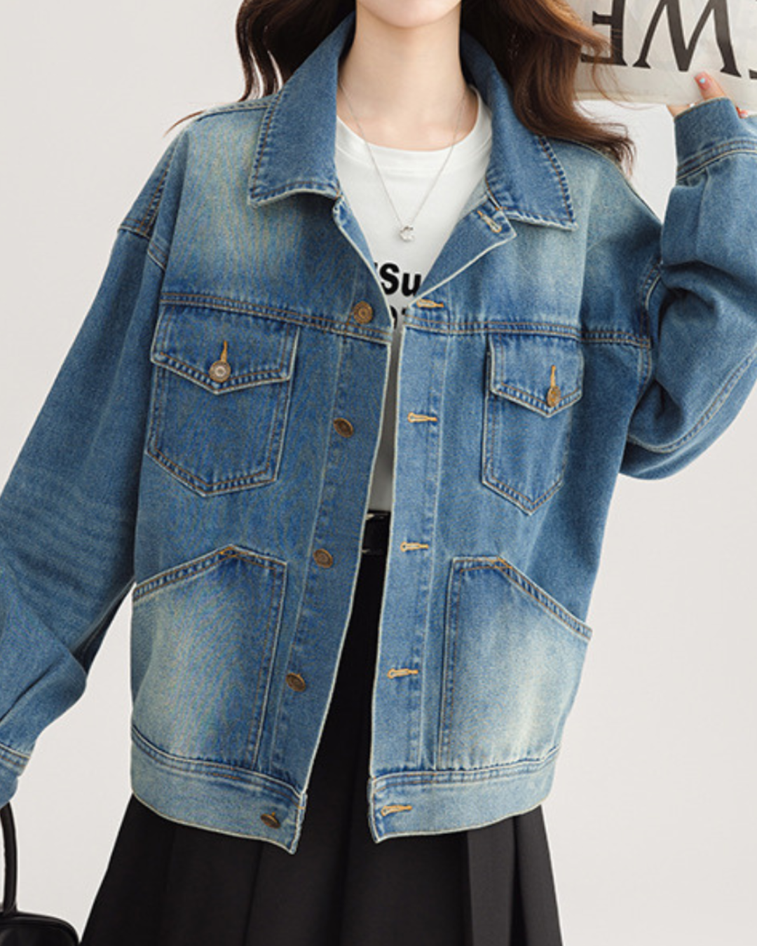 Noelle Light Fade Denim Jacket