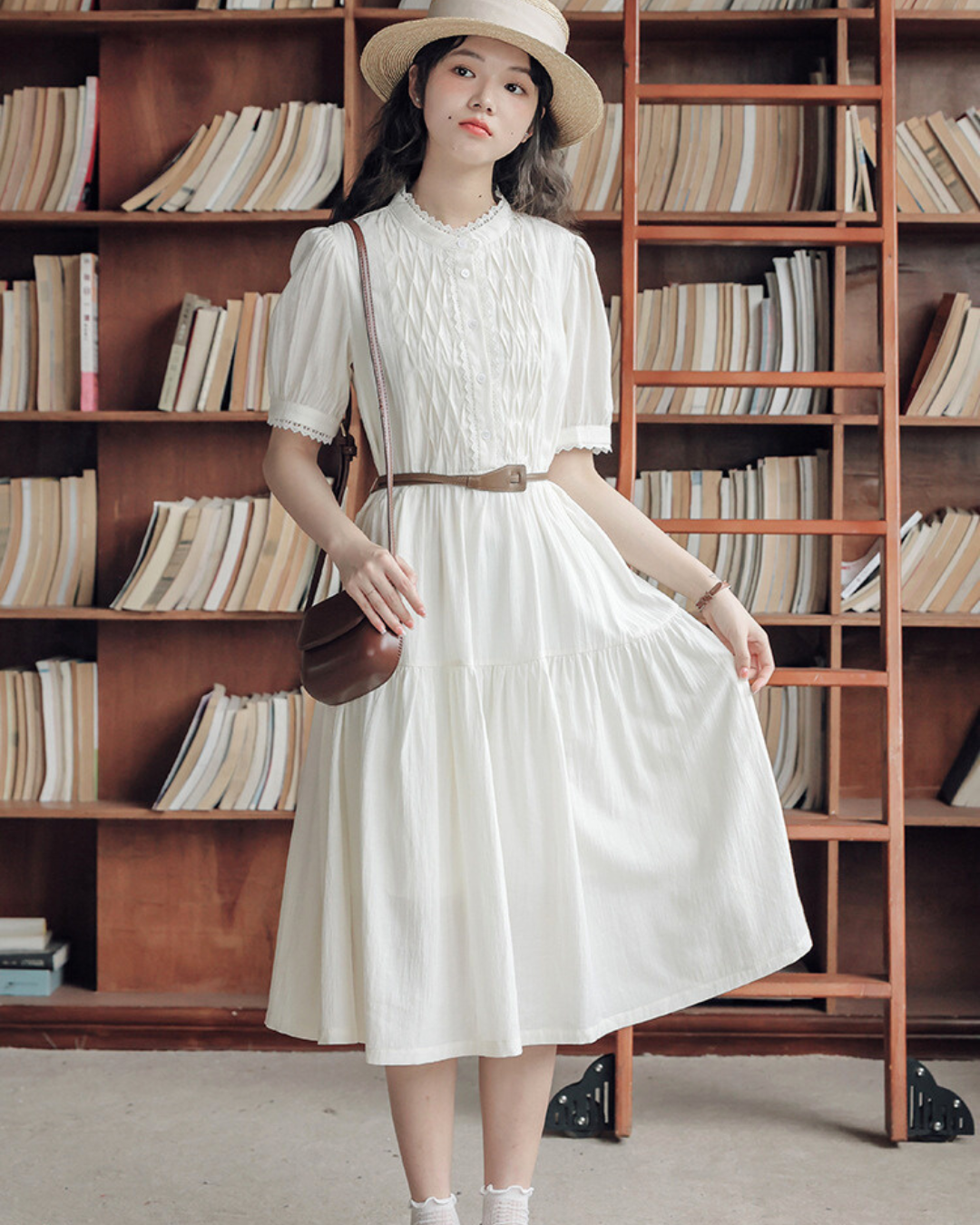 Auden Soft Pintuck Shirt Dress