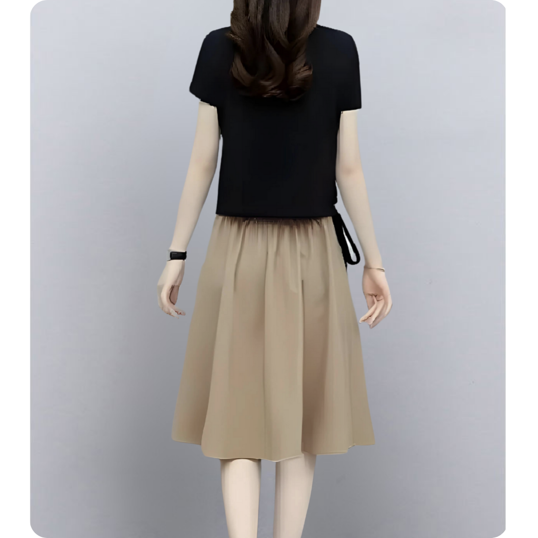 Lina Soft Tie Pleat Set