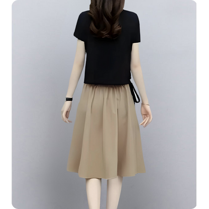 Lina Soft Tie Pleat Set