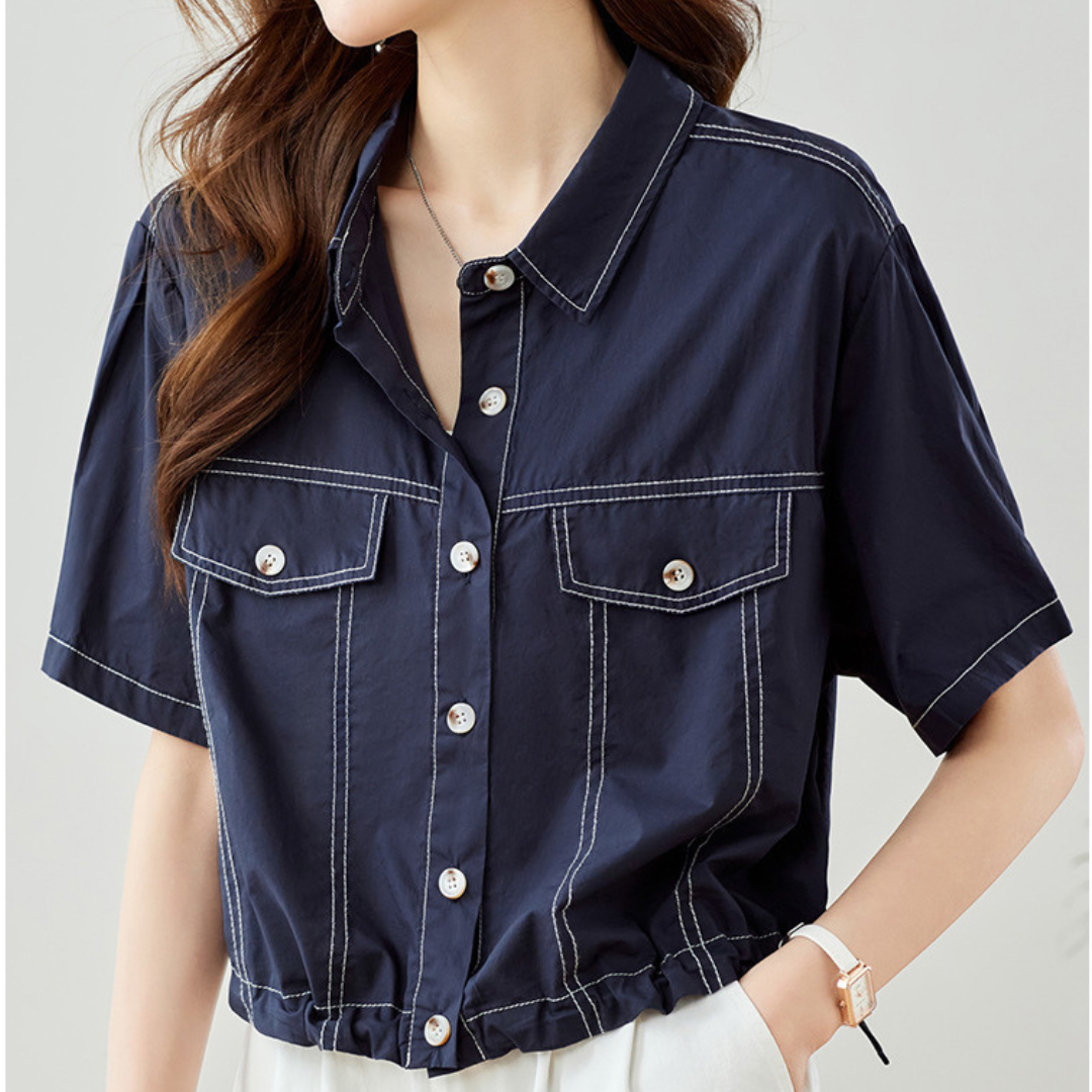 Vera Clean Utility Crop Shirt