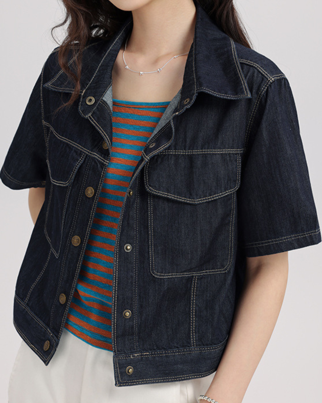Nina Ease Indigo Denim Shirt