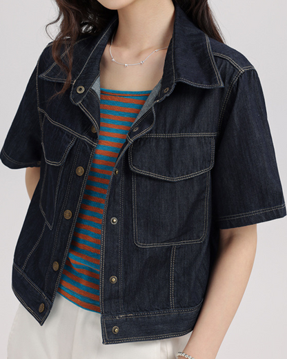 Nina Ease Indigo Denim Shirt