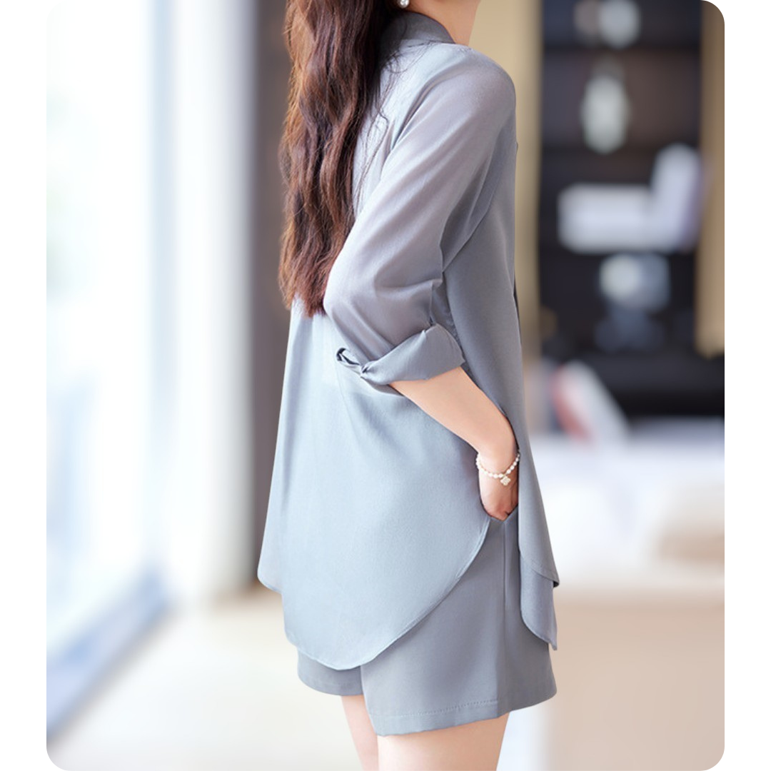 Evana Sheer Layered Set