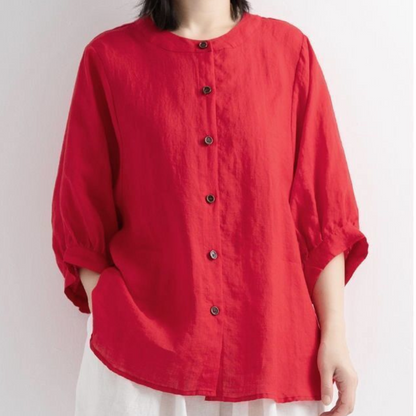 Luna Bloom Soft Puff Sleeve Blouse