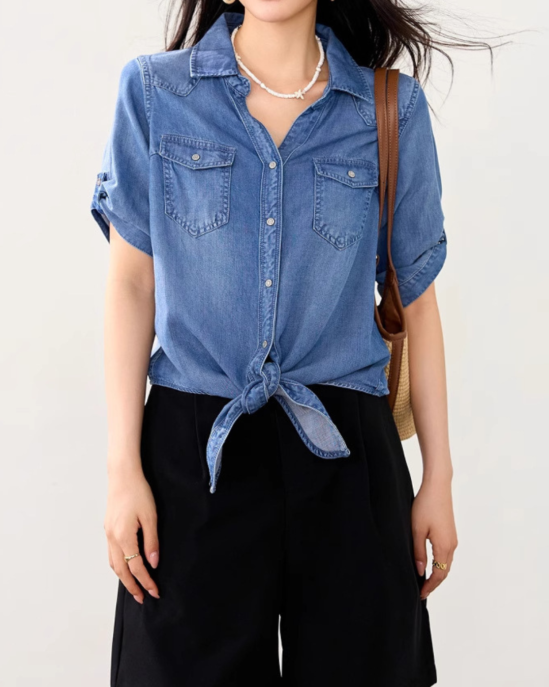 Marlowe Soft Tie Denim Shirt