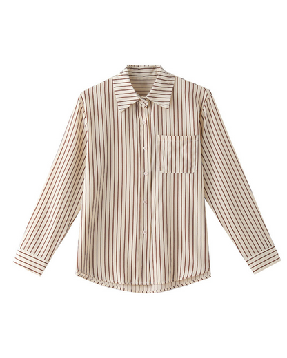 Mira Ease Stripe Pocket Shirt