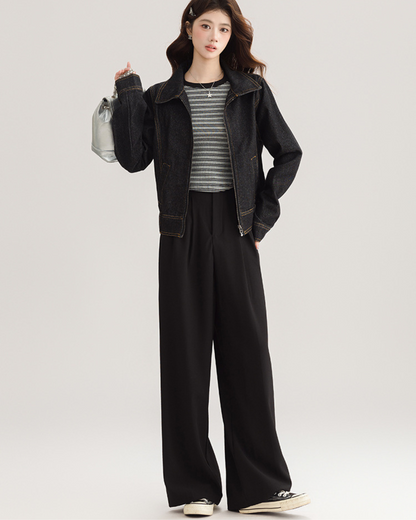 Livia Calm Contrast Denim Jacket